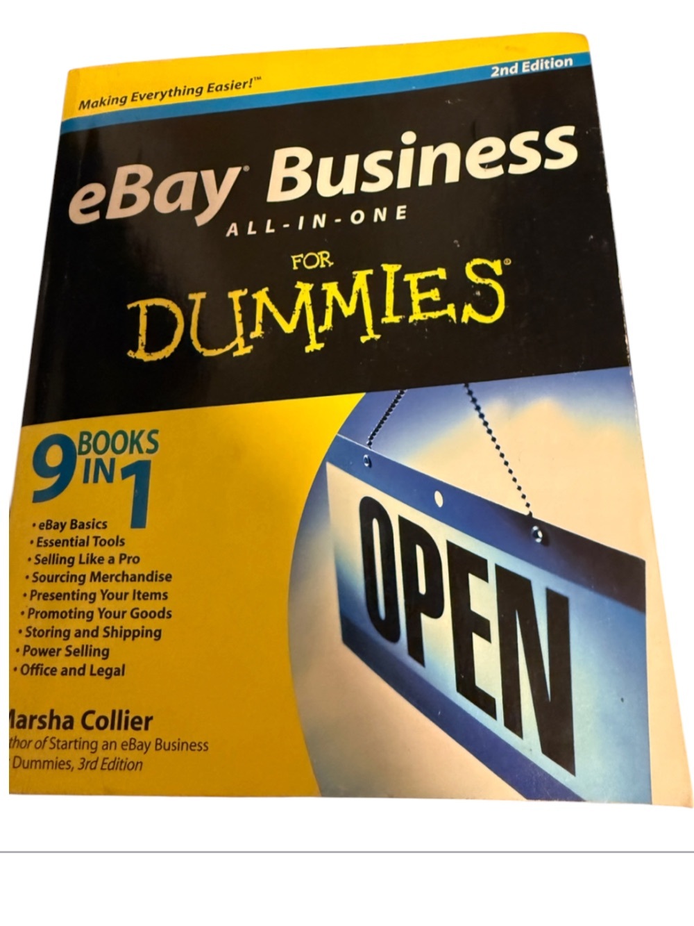 eBay Business All-In-One For Dummies — Yellow & Black Cover